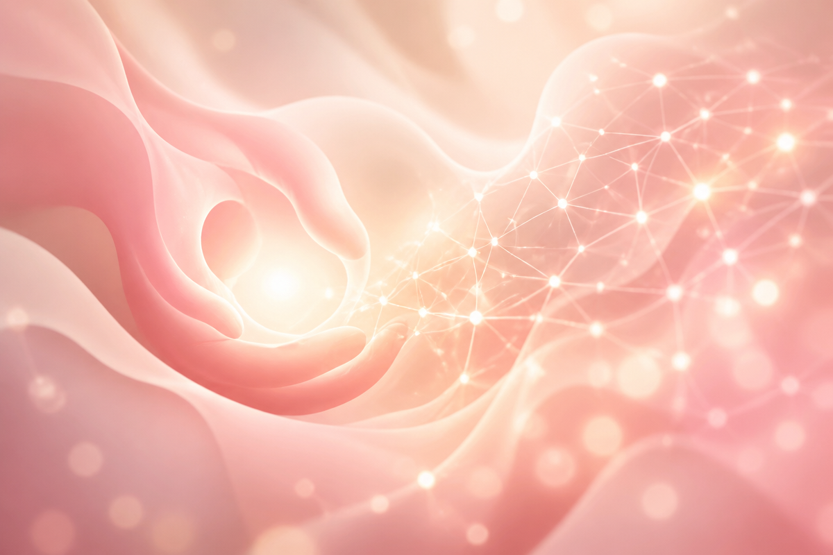 Abstract visualization of compassionate artificial intelligence